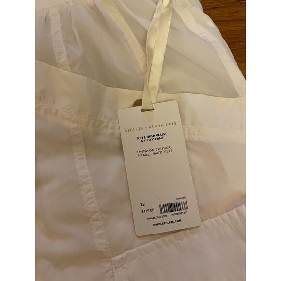 NWT Athleta x Alicia Keys Plus Cream Parachute High Waist Utility Jogger 22 - Picture 8 of 10